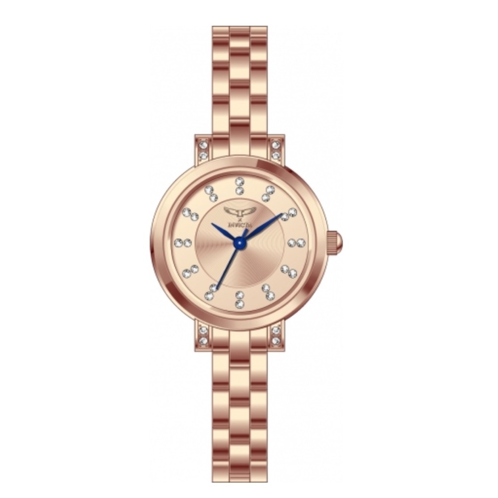 Invicta Angel 69070 – Rose Gold Crystal Dial Ladies Watch (25mm)